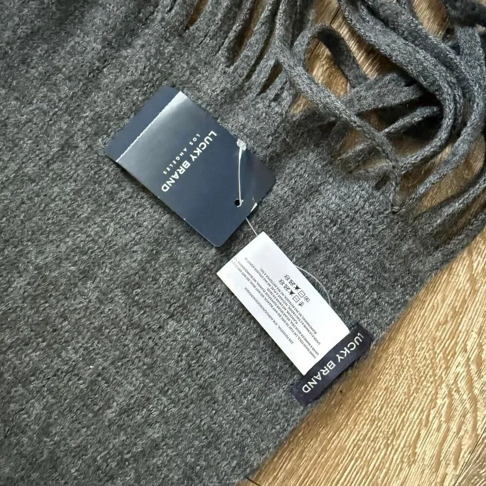 Lucky-brand Women's Grey Scarf-wraps- NWT